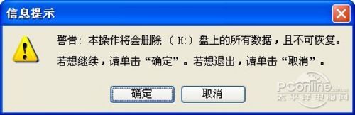 提示U盘重要数据要备份