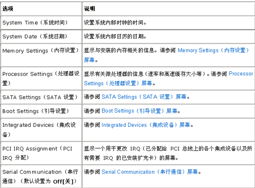 dell服务器bios设置详解